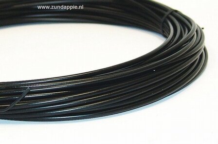 Buitenkabel zwart met teflon geschikt voor binnen kabel 1,5