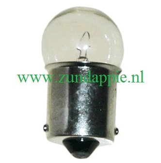 Lamp 12 volt BA15s 8 watt  (R19/8) ba15s 12v-8w