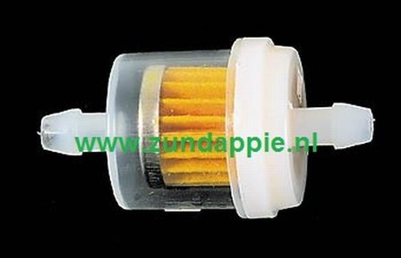 Benzine filter fijn filter plastic D=27mm, L31mm, 6mm