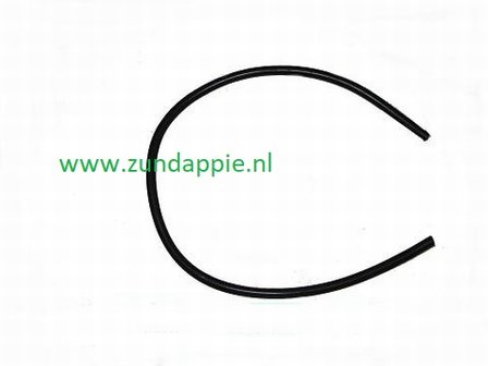 Bougie kabel zwart 5mm x 50cm met kopere draad en dubbele mantel