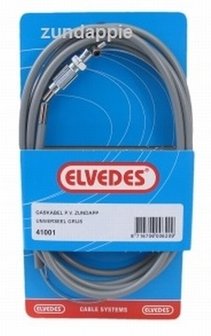 Gas kabel grijs compleet Elvedes